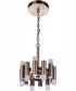 Simple Lux 12-Light Convertible Semi Flush Satin Brass
