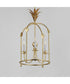 Paloma 3-Light Foyer Pendant Gold Leaf