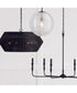 Paloma 8-Light Chandelier Textured Black