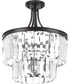 Glimmer 3-Light 19" Semi-Flush Convertible Antique Bronze