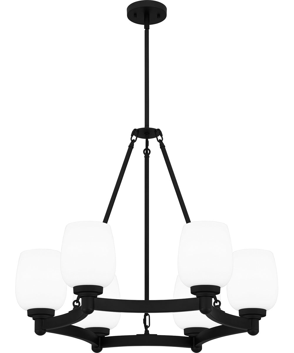 Penning 6-light Chandelier Matte Black