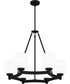 Penning 6-light Chandelier Matte Black