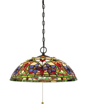 Violets 3-light Pendant Vintage Bronze