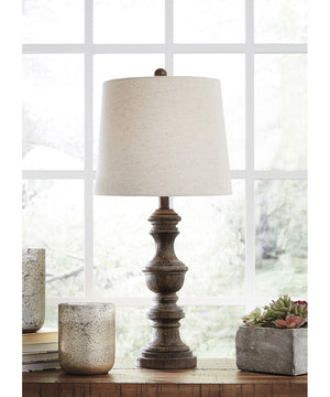 28"H Magaly Poly Table Lamp Set of 2 Brown