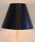 16"W Floating Shade Plug-In Wall Light Bold Black with True Gold Lining