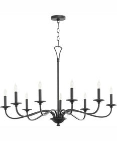 Maryse 9-light Chandelier Matte Black