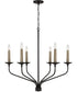 Wilder 6-Light Chandelier Matte Black