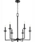 Eldorado 6-light Chandelier Matte Black