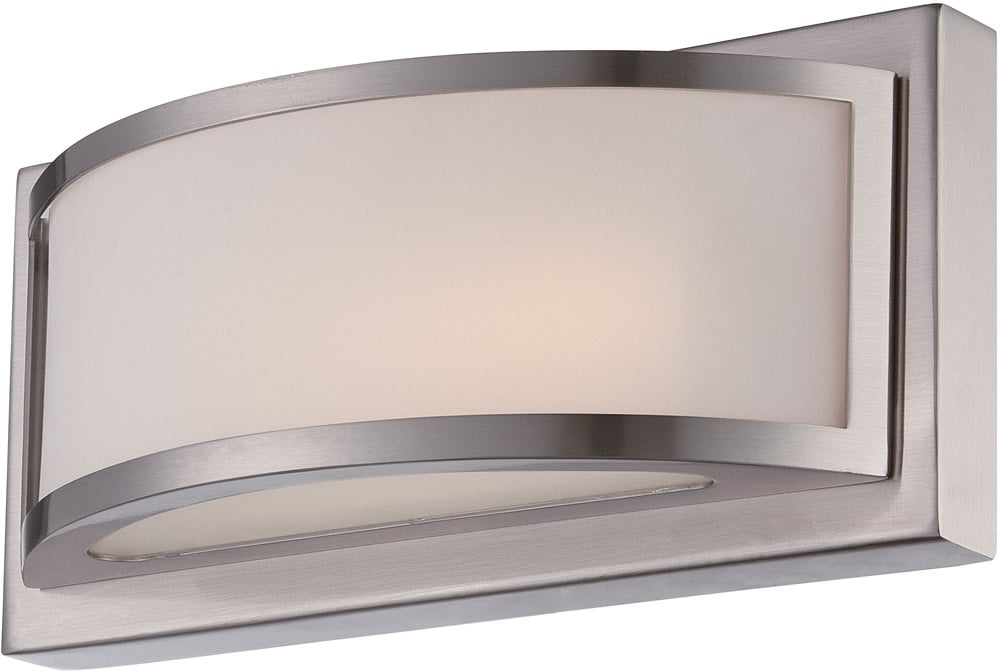10"W Mercer 1-Light LED Vanity & Wall Light Brushed Nickel