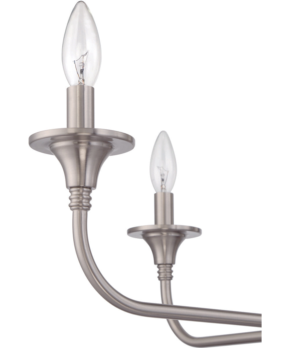 Jolenne 4-Light Chandelier Brushed Polished Nickel