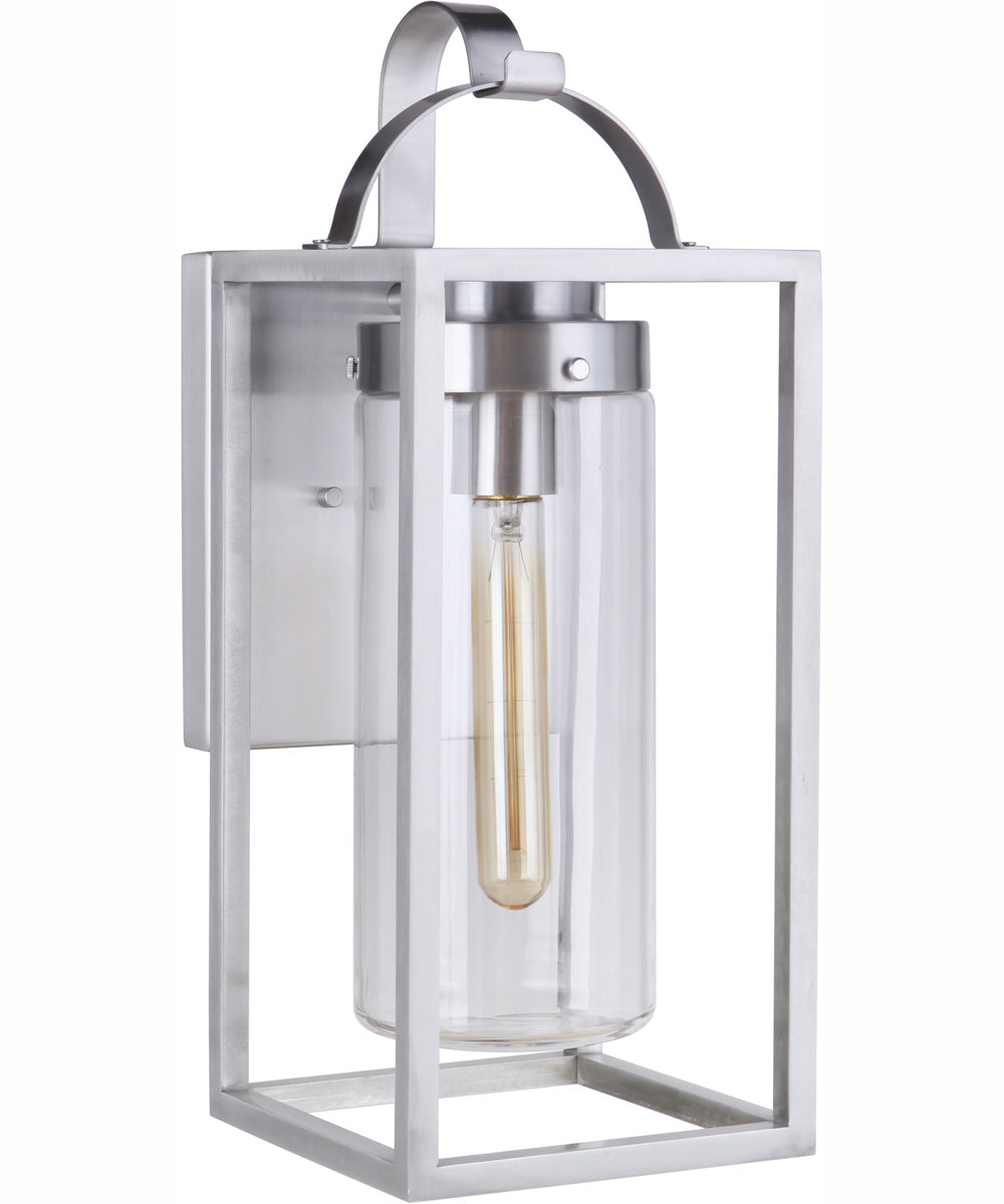 Neo 1-Light Outdoor Wall Lantern Satin Aluminum