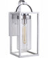Neo 1-Light Outdoor Wall Lantern Satin Aluminum