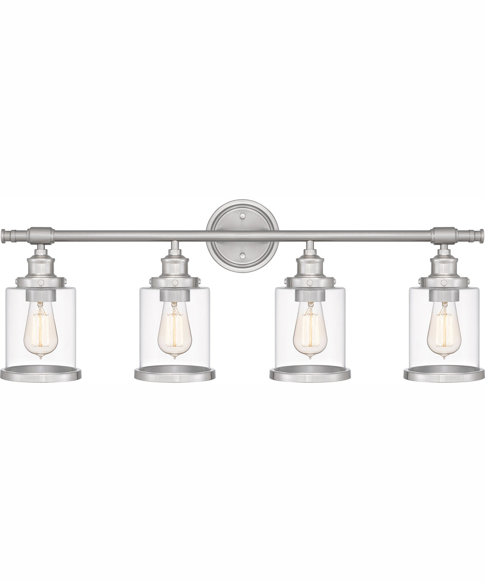Dixie Extra Large 4-light Bath Light Brushed Nickel