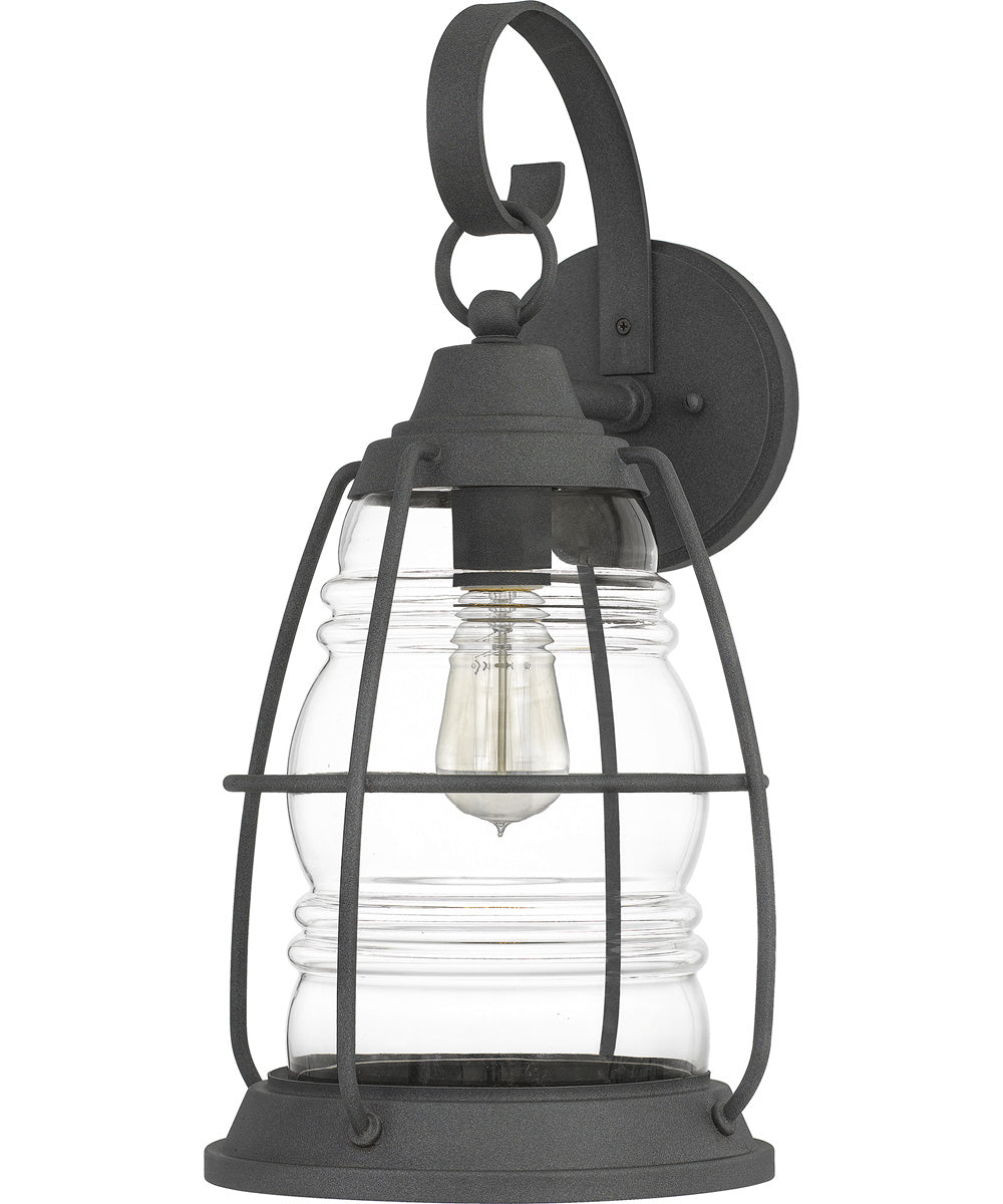 Admiral Large 1-light Outdoor Wall Light  Coastal Armour Aluminum Mottled Black