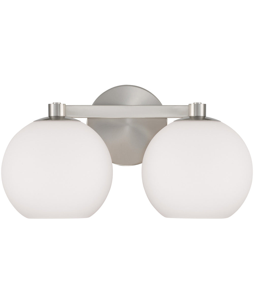 Ansley 2-Light Vanity Brushed Nickel