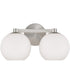 Ansley 2-Light Vanity Brushed Nickel