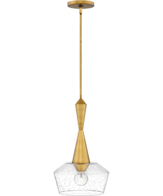 Bette 1-Light Small Pendant in Heritage Brass