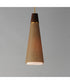 Sumatra 1-Light Pendant Natural Aged Brass