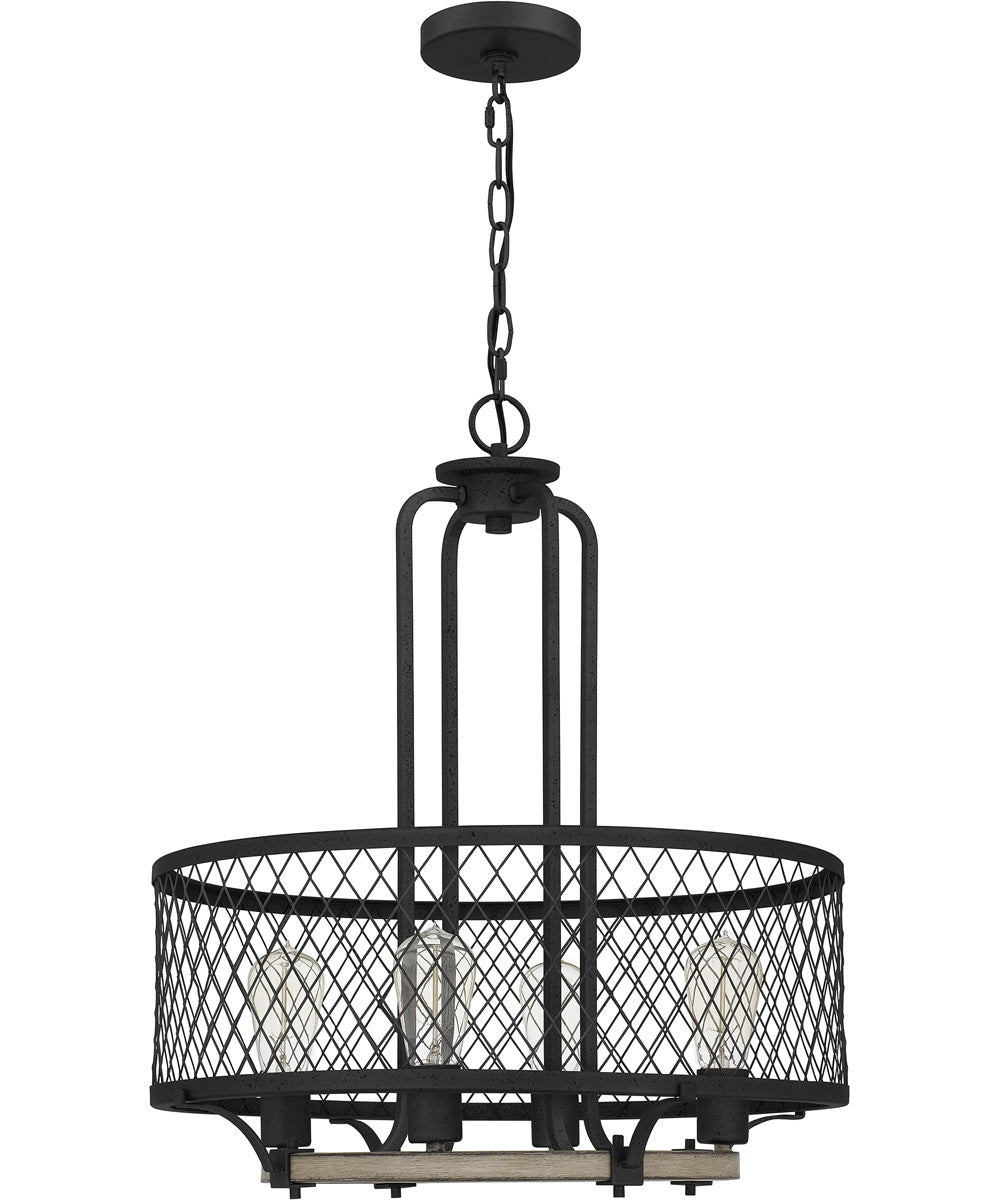 Benton 4-light Pendant Distressed Iron