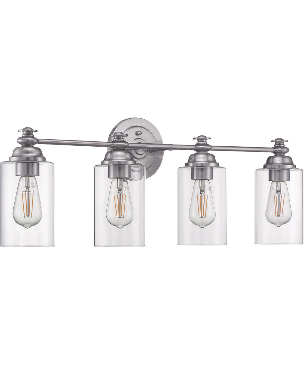 Dardyn 4-Light Vanity Brushed Polished Nickel