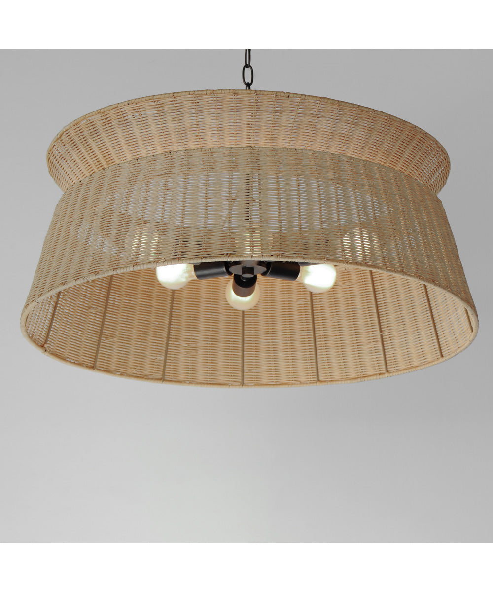 Tulum 6-Light Chandelier Dark Bronze