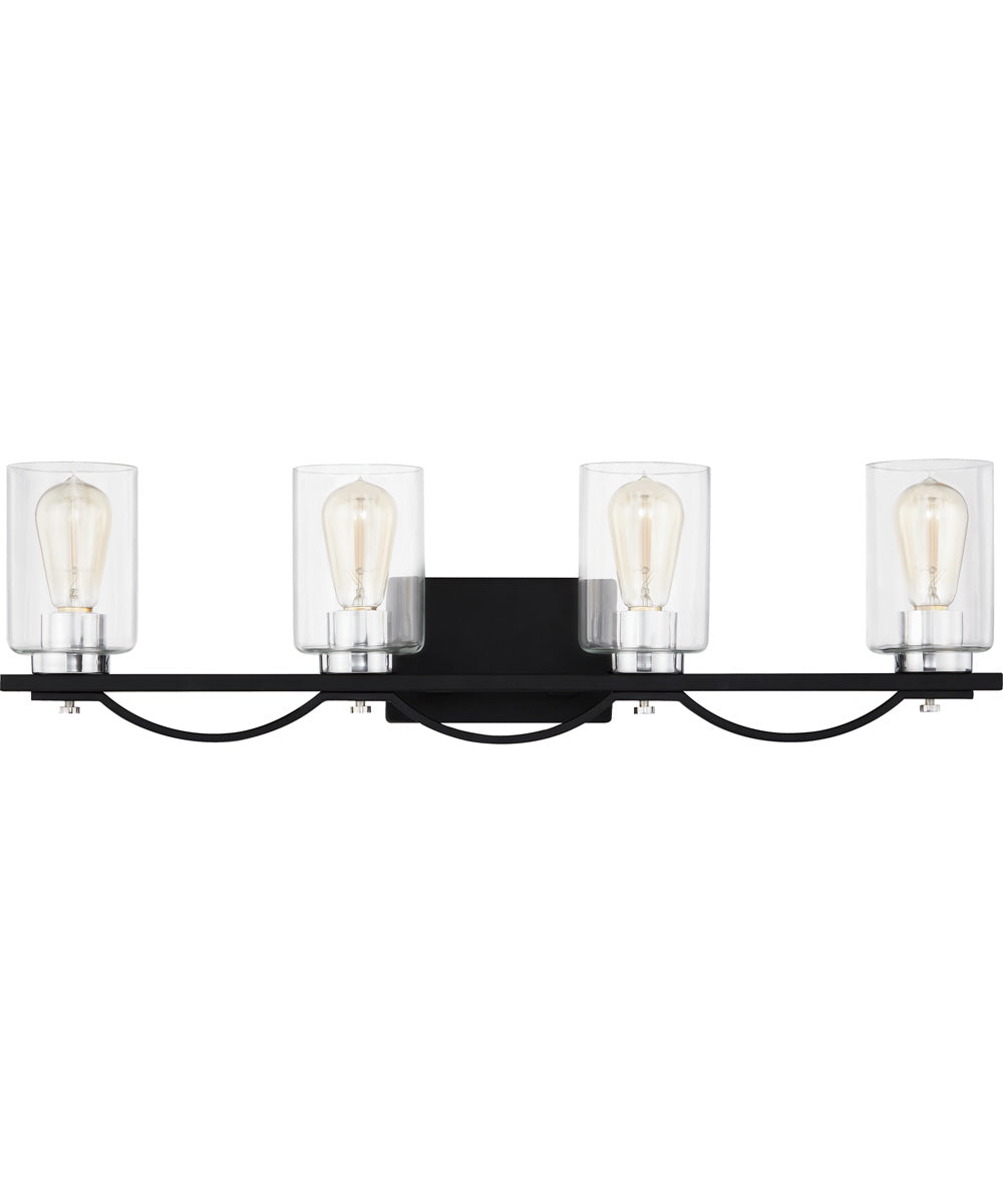 Salem Extra Large 4-light Bath Light Matte Black