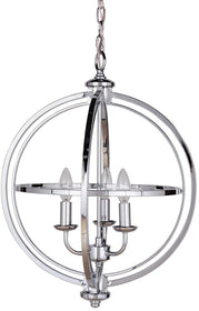 17"W Berkeley 3-Light Foyer Light Chrome