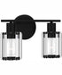 Isla Medium 2-light Bath Light Matte Black