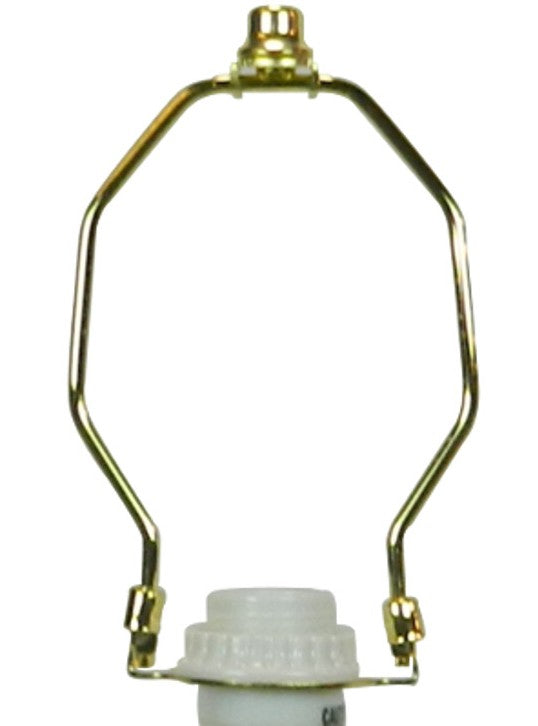 12"W x 9"H  SLIP UNO FITTER White Shantung Bell Lampshade