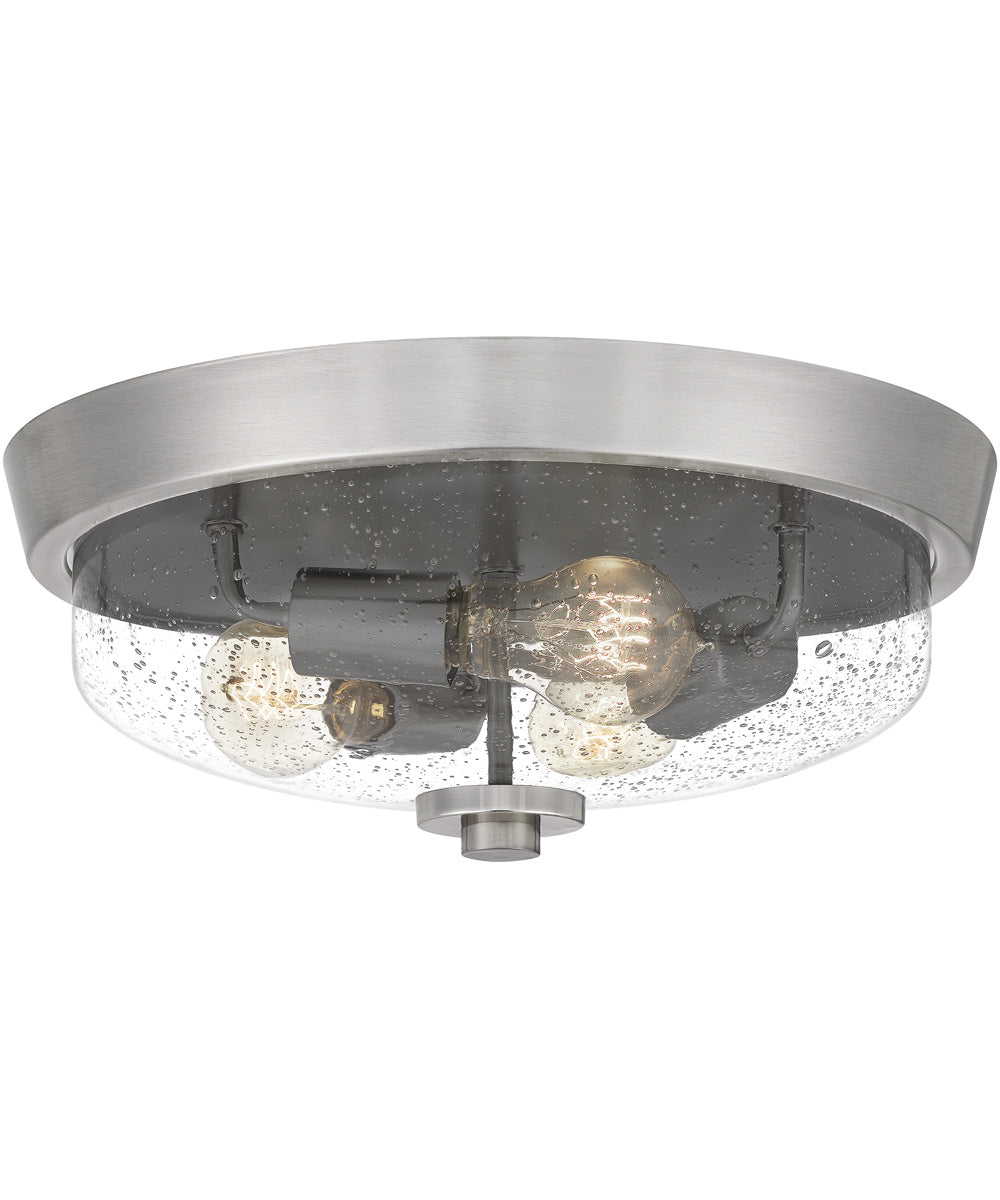 Radius 3-light Flush Mount Brushed Nickel