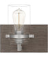Craven Medium 2-light Bath Light Aged Oak