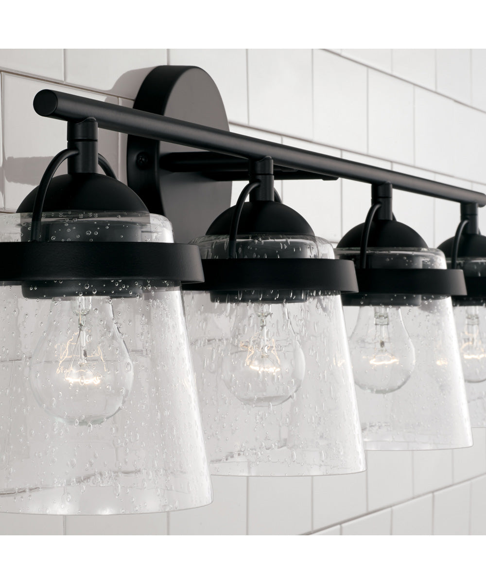 Madison 4-Light Vanity Matte Black