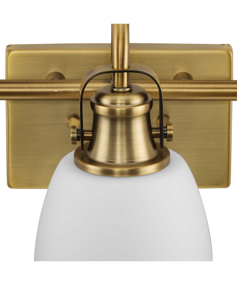 Presto 3-Light Coastal Bath Vanity Light Vintage Brass