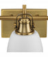 Presto 3-Light Coastal Bath Vanity Light Vintage Brass
