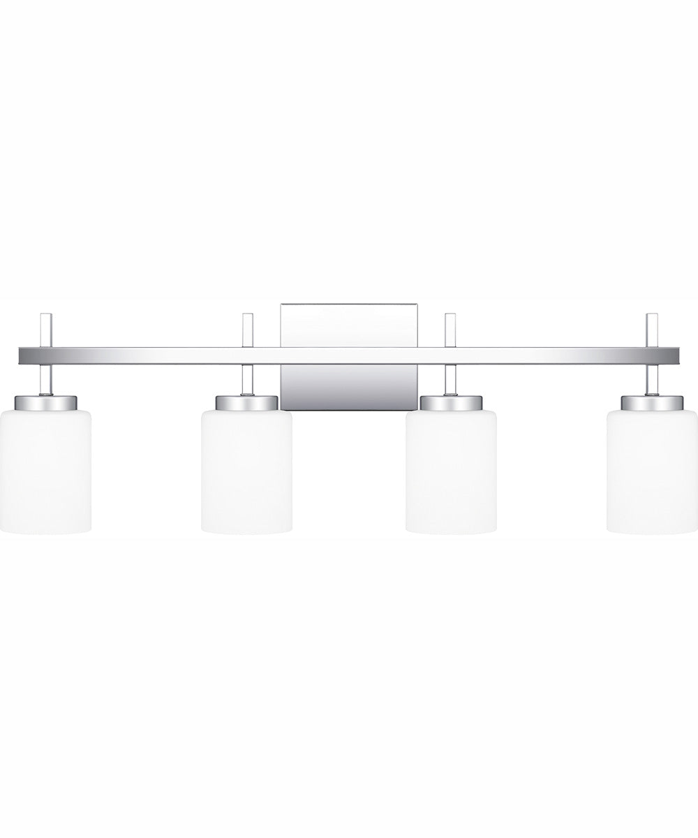 Wilburn Extra Large 4-light Bath Light Polished Chrome