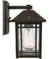 Cedar Point Small 1-light Outdoor Wall Light Palladian Bronze