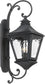 26"H Manor Outdoor Wall Lantern Charcoal/Water Glass