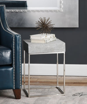 20"H Jude Concrete Accent Table
