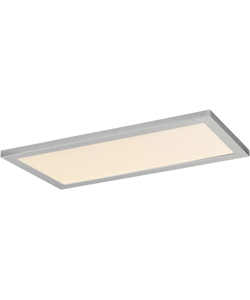 12"W Sky LED 3000K Flush Mount Brushed Aluminum