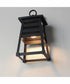 Shutters Vivex 1-Light Small Outdoor Wall Sconce Black