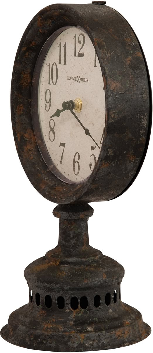 12"H Ardie Mantel Clock Antique Black