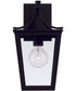 Adair 1-Light Outdoor Wall-Lantern Rain or Shine - Black