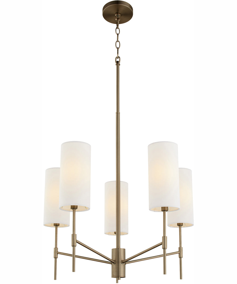 Hamilton 5-light Chandelier Dark Brass