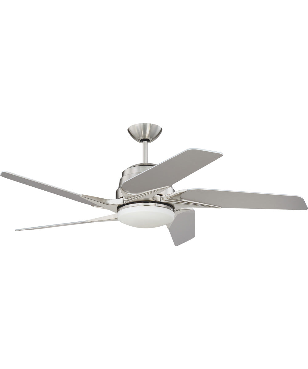 54" Solo Encore 1-Light LED Ceiling Fan (Blades Included) Brushed Polished Nickel