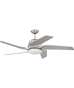 54" Solo Encore 1-Light LED Ceiling Fan (Blades Included) Brushed Polished Nickel