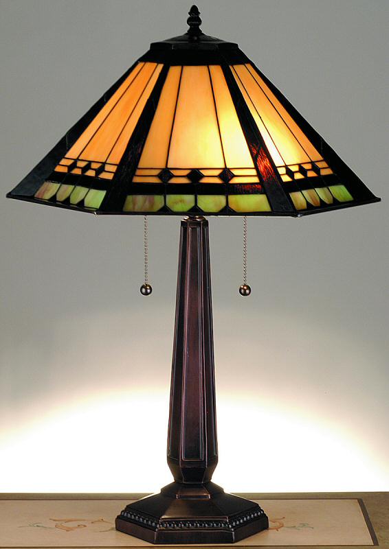 25"H Albuquerque  Tiffany Table Lamp