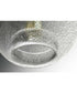Malbec 1-Light Clear Textured Glass Global Pendant Light Brushed Nickel