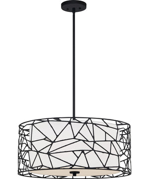 Newcastle 4-light Pendant Matte Black