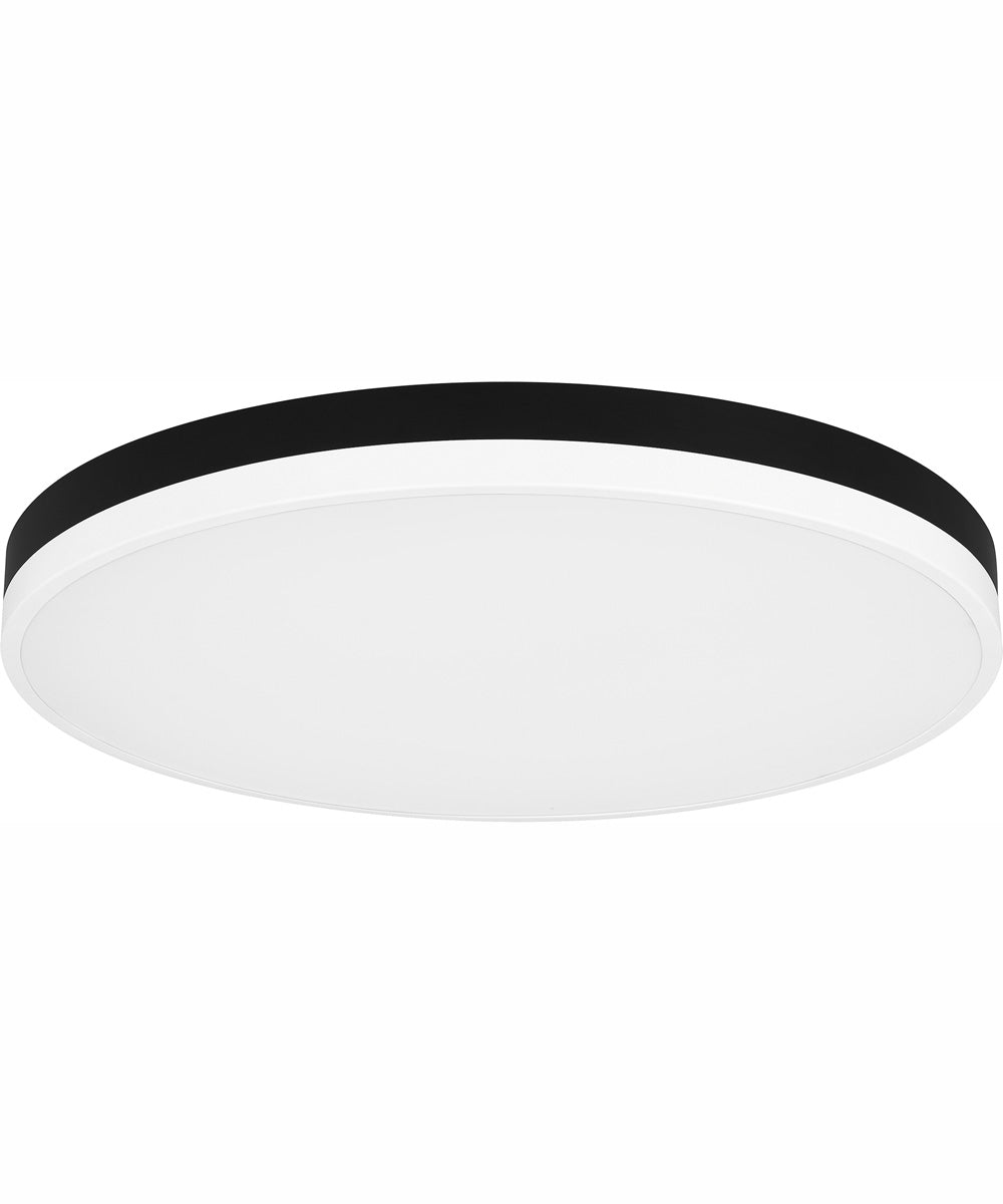 Weldin Large Flush Mount Matte Black White