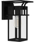 Markley Small 1-light Outdoor Wall Light Earth Black